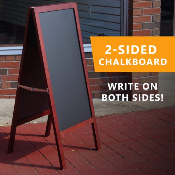 2-sided chalkboard for writing on both sides